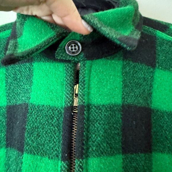 VTG vintage Johnson Woolen Mills buffalo check wool jacket XL - Picture 7 of 14